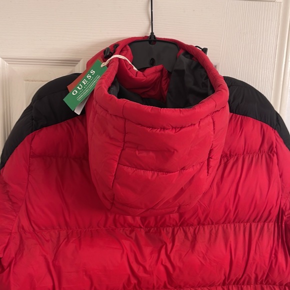 Guess Mens Puffer Hoodie - Picture 6 of 10